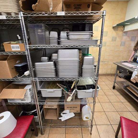 Metro Style 5 Tier Chrome Shelving Unit - 36" x 24" x 74.5" - NSF Approved - (Contents Not Includ...