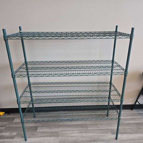 Metro Style 4 Tier Epoxy Coated Shelving Unit - 48" x 18" x 55" - NSF Approved