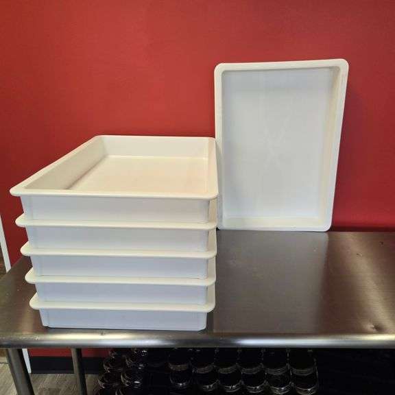 (6) Like New Bakers Mark Dough Boxes with Reinforced Bottom - Model # 176DB18263 - 18" x 26" x 3"...