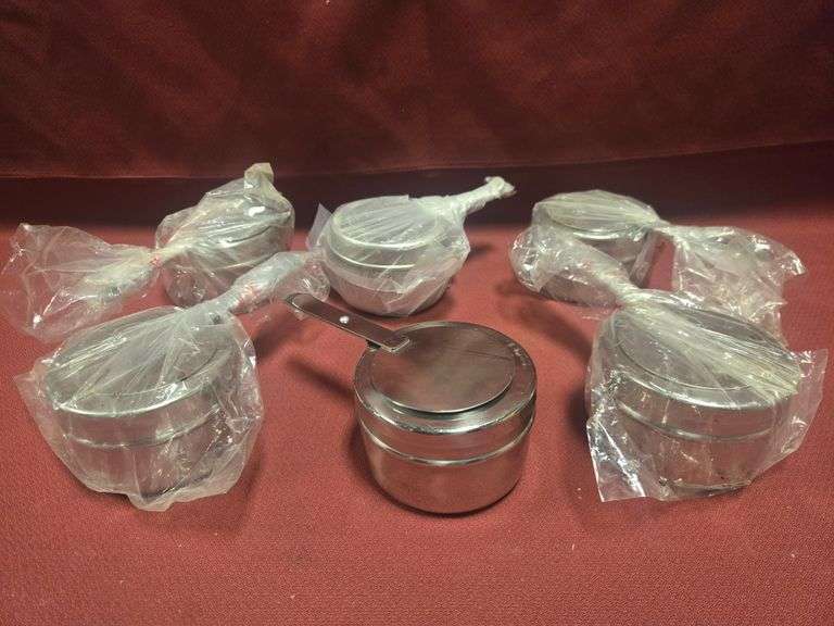 (6) New Stainless Steel Chafing Dish Fuel Holders