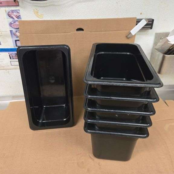 (6) Cambro Third Size 6" Deep Polycarbonate Food Pans - Model # 36CW - NSF Approved