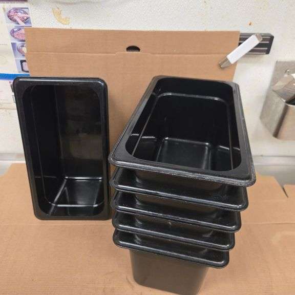 (6) Cambro Third Size 6" Deep Polycarbonate Food Pans - Model # 36CW - NSF Approved