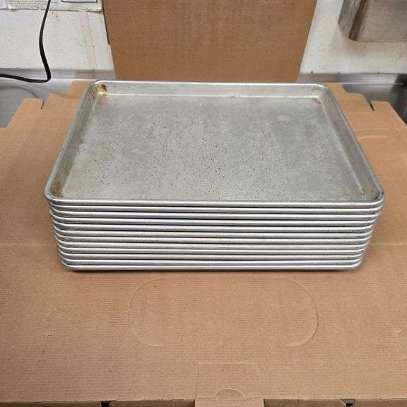 (12) Half Size Aluminum Sheet Pans - 18" x 13"