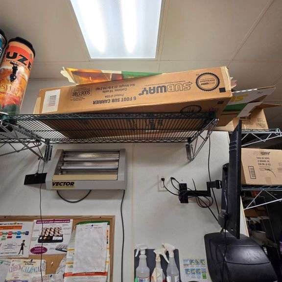 (1) Metro Style Epoxy Coated Wall Shelf - 48" x 18" - NSF Approved - (Contents Not Included), (1)...