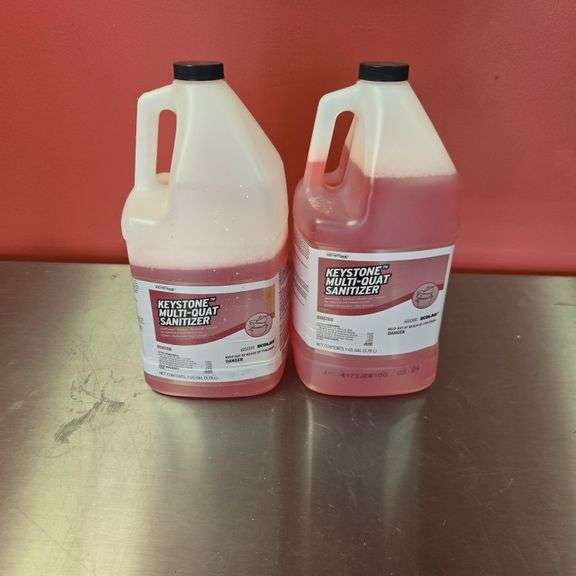 (2) Bottles of Ecolab Multi-Quart Sanitizer