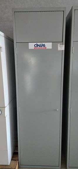Cintas Metal Laundry Bin with Drop Chute and Key - 24.25" x 21" x 84.75"