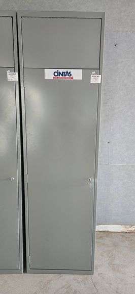 Cintas Metal Laundry Bin with Drop Chute and Key - 24.25" x 21" x 84.75"