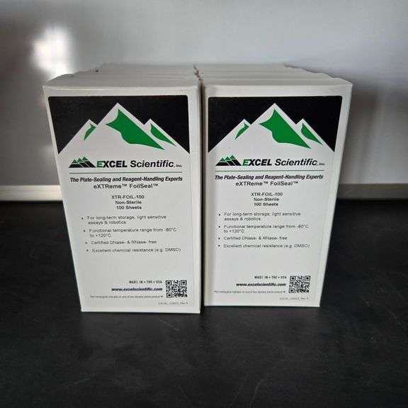 (14) Boxes of Excel Scientific extreme FoilSeal Aluminum Foil Sheets - 100 Sheets per Box - Model...