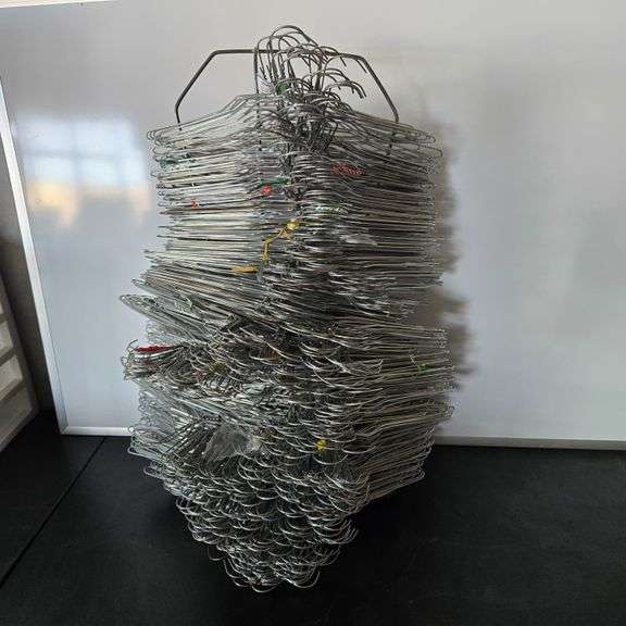 Wire Hangers with Metal Hanger Station