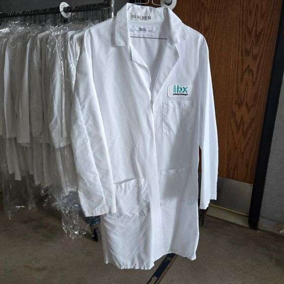 Rack of Small and Extra Small Lab Coats - (Rack Not Included)