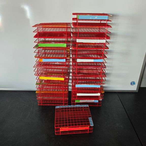 (20) 96 Hole Test Tube Organizers - 9.5" x 7" x 3.5"