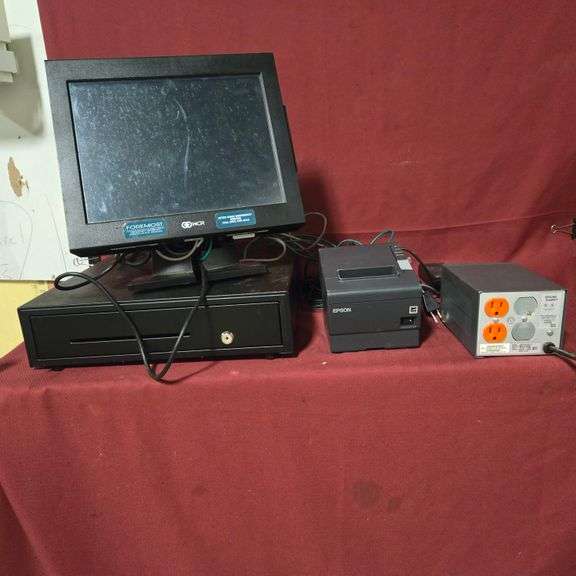 Full Point Of Sale Station With NCR Terminal Epson Receipt Printer Full Point Of Sale Station With NCR Terminal Epson Receipt Printer
