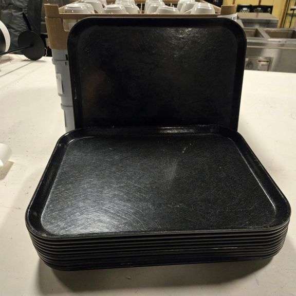 (12) Cambro Fiberglass Trays - 14" x 18"