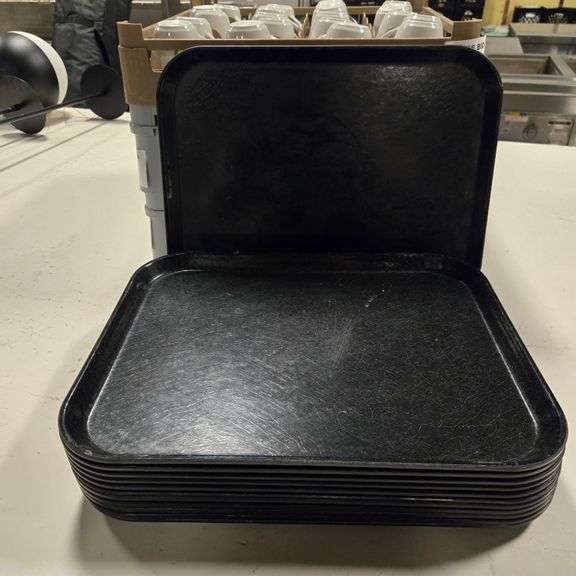 (12) Cambro Fiberglass Trays - 14" x 18"