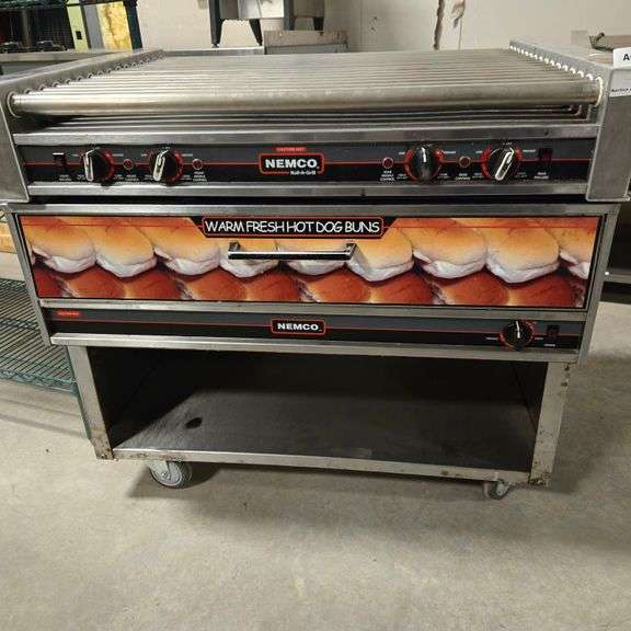 Nemco One Drawer Hot Dog Bun Warmer - Model # 8075-BW - 120 Volts; 1 Phase; 650 Watts - 35" x  25...