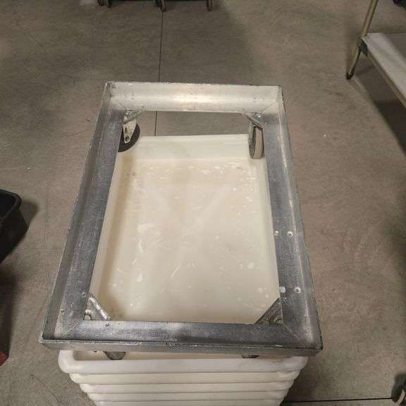 Aluminum Dough Box Cart - 25.5" x 18" x 7"