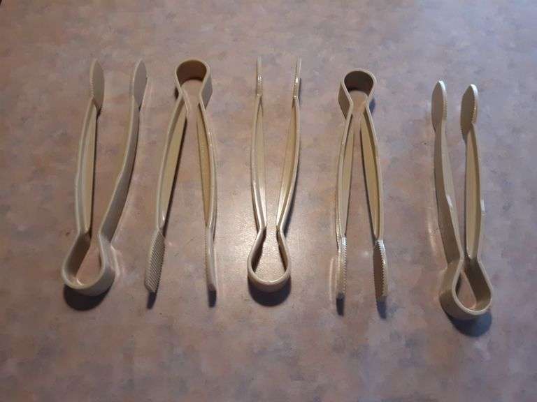 (5) Polycarbonate Salad Tongs