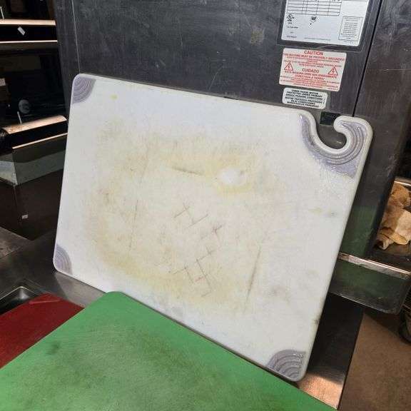 (3) Assorted Cutting Boards, (1) 24" x 18" Cutting Board with Non Slip Corners and Hook For Hanging