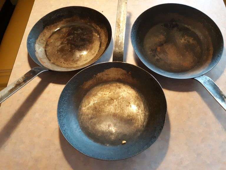 (3) 11" French Style Frying Pans