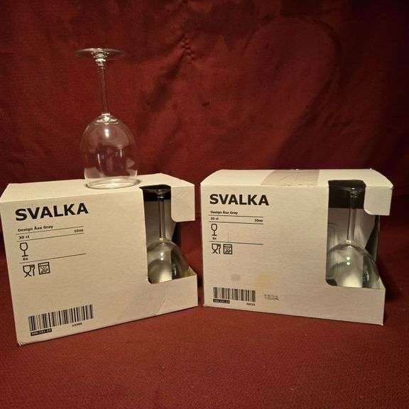 (12) New Ikea Svalka 10oz Wine Glasses