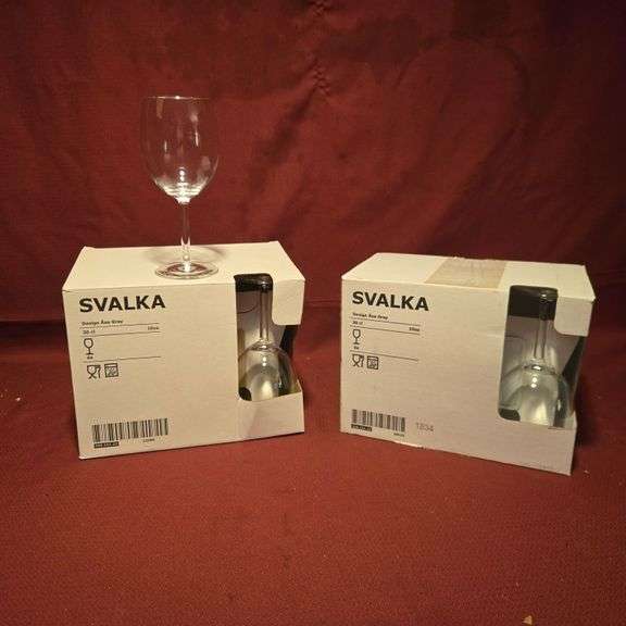 (12) New Ikea Svalka 10oz Wine Glasses