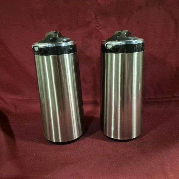 (2) Service Ideas Push Button Coffee Servers