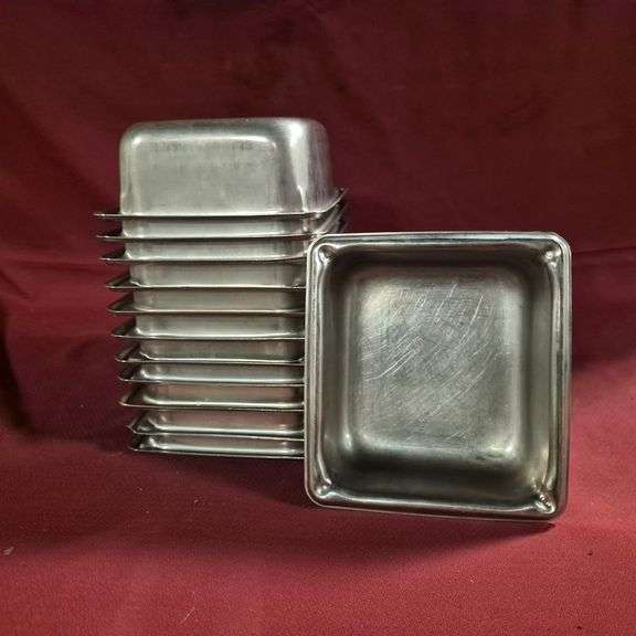 (12) Sixth Size 2-1/2" Deep Stainless Steel Hotel Pans