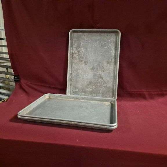 (12) Half Size Aluminum Sheet Pans - 18" x 13"