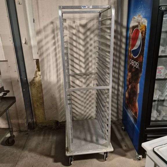 Kelmax 18 Tier Aluminum Sheet Pan Rack on Casters with Welded Frame - Model # 4H4255 - NSF Approved
