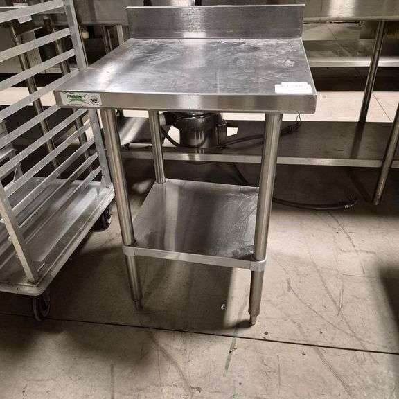 Regency Stainless Steel Work Table with Stainless Legs and Under Shelf - Model # 600TSB2424S - NSF..