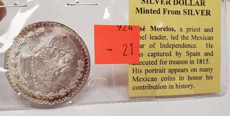 1966 Mexican Silver Dollar Minted From Silver