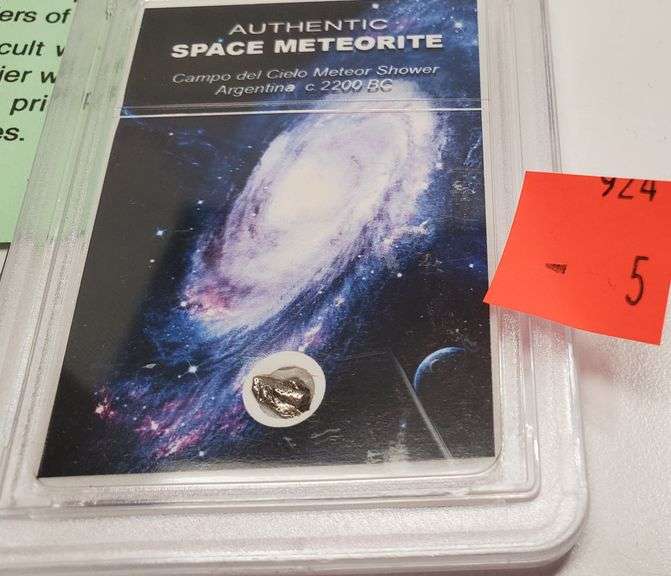 Civil War (1861-1865 Indian Head Penny & Authentic Space Meteorite