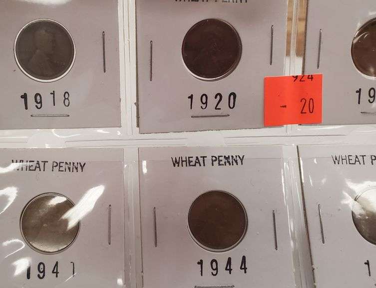 8 Wheat Pennies 1918 ~ 1920 ~ 1925 ~ 1930 ~ 1941 ~ 1944 ~ 1951 ~ 1952