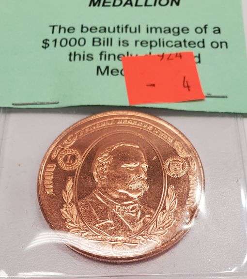 1 Troy Ounce .999 Fine Copper Medallion