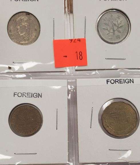 8 Foreign Coins