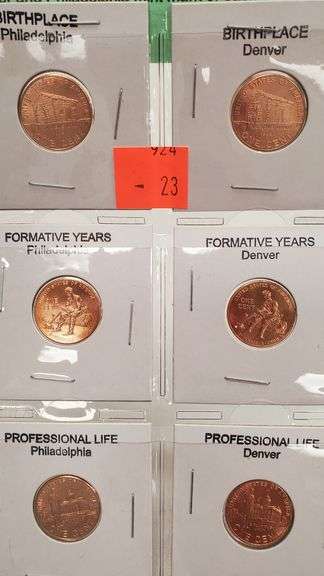 8 2009 Lincoln Penny Series P's & D's