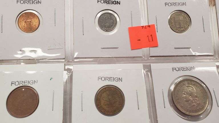 8 Foreign Coins