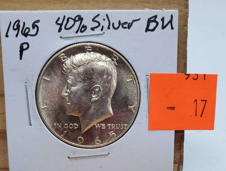 1965 40% Silver BU Kennedy Half