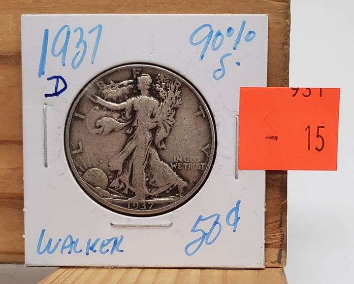 1937 D Walking Liberty 50 Cent