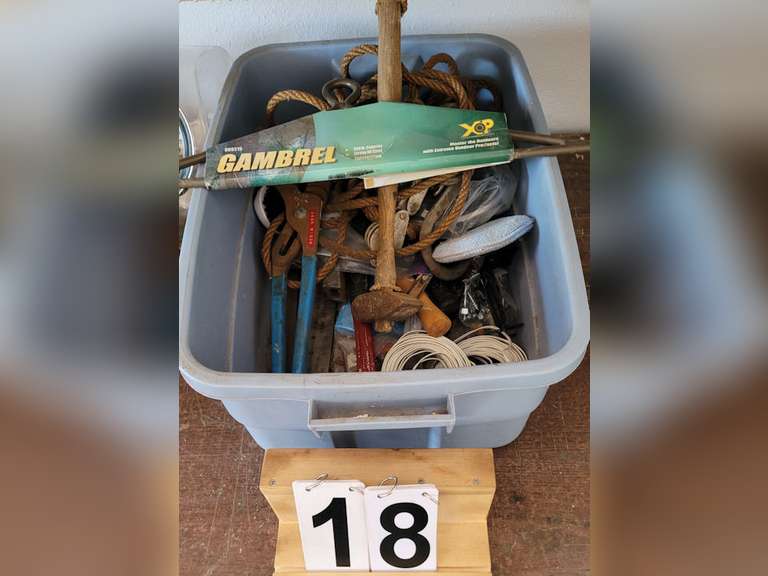 Flat of Tools ~ Block and Tackle ~ Deer Hanger