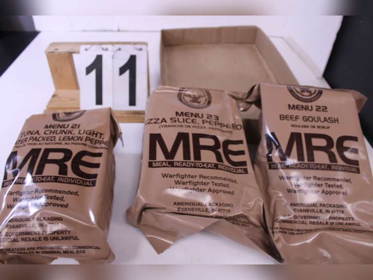 3 MRE W/ Pizza - Tuna - Goulash