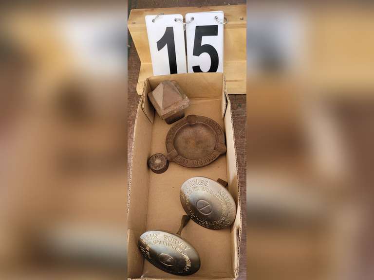 Survey Markers ~ St Louis Liberty Foundry Ash Tray Anvil Accessory