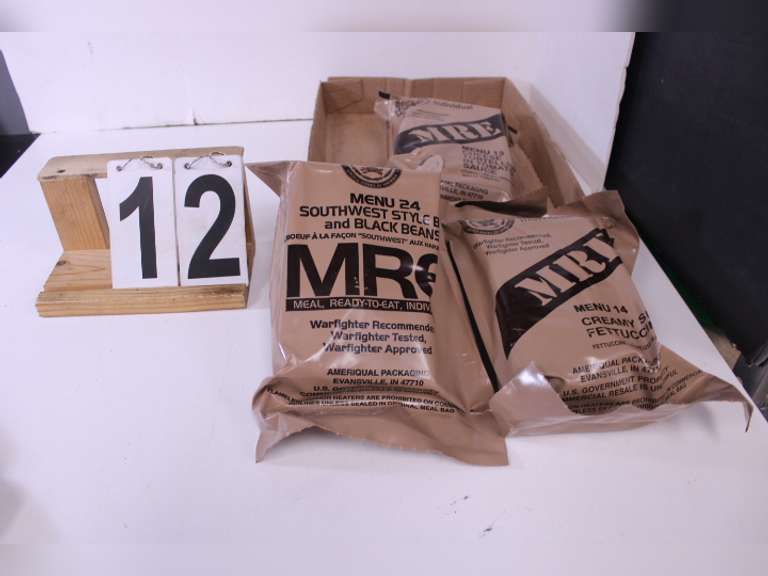 MRE'S W/ Tortellini - Fettuccini - Southwest Beef & Black Bean