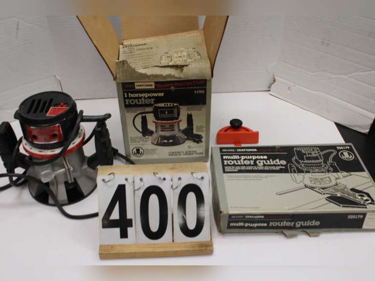 Craftsman 1 HP Router ~ Router Guide (Powers On) - Adcock Britz Auctions