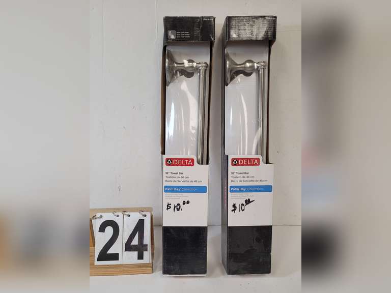 2 New Delta 18" Towel Rods