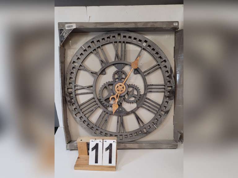 Roman Gear Wal Clock 24" (New)