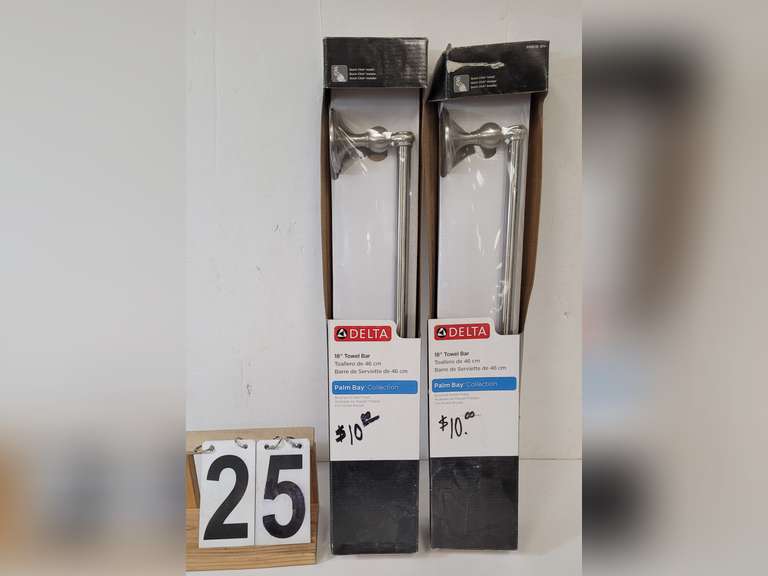 2 New Delta 18" Towel Rod