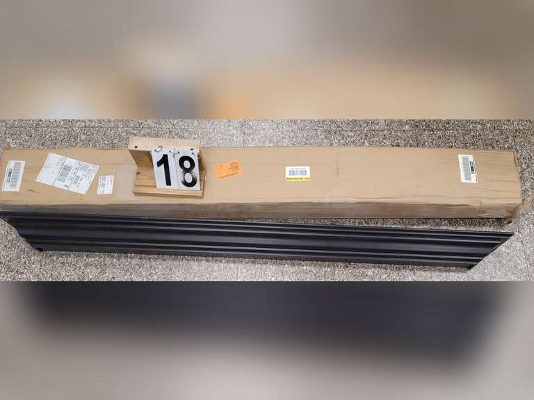 New Dark Brown Collector Plate Shelf 60" L X 3" T X 5 1/2" D