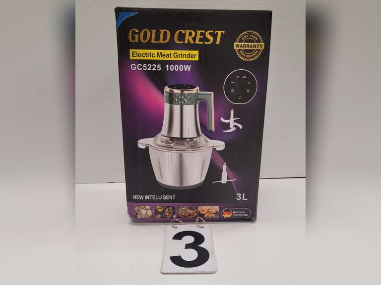 NIB Gold Crest Electric Meat Grinder
