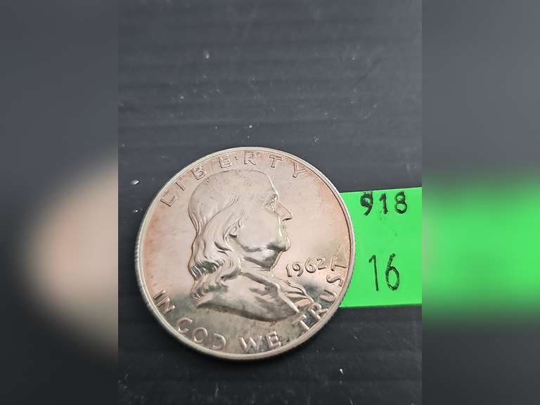 1962 Franklin Half Dollar(has some patina)